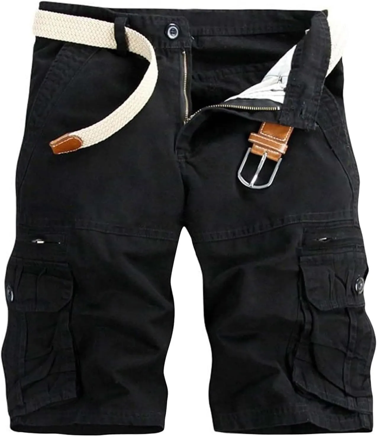 Mens Cargo Shorts Classic Fit Lightweight Ripstop Pants Hiking Outdoor Work Short Trousers with Multi Pocket