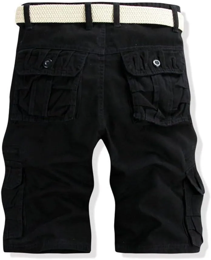 Mens Cargo Shorts Classic Fit Lightweight Ripstop Pants Hiking Outdoor Work Short Trousers with Multi Pocket