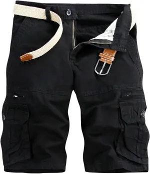 Mens Cargo Shorts Classic Fit Lightweight Ripstop Pants Hiking Outdoor Work Short Trousers with Multi Pocket