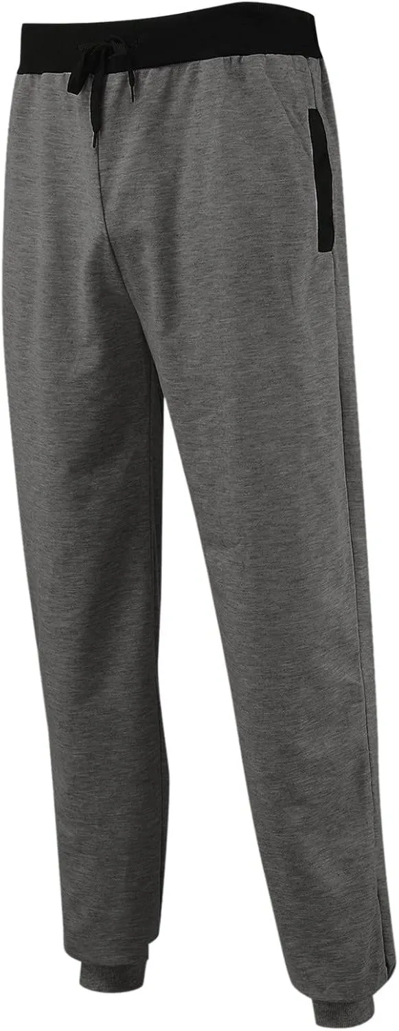 Men's Casual Joggers Pants, Cotton Drawstring Chino Cargo Pants, Hiking Outdoor Twill Track Jogging Sweatpants Pants