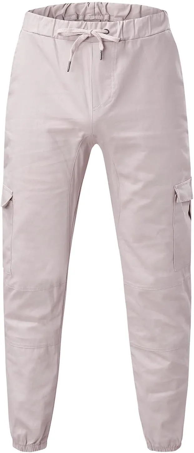 Men's Casual Joggers Sweatpants Athletic Pants Loose Fit Hiking Trousers Outdoor Wearing Pants with Pockets
