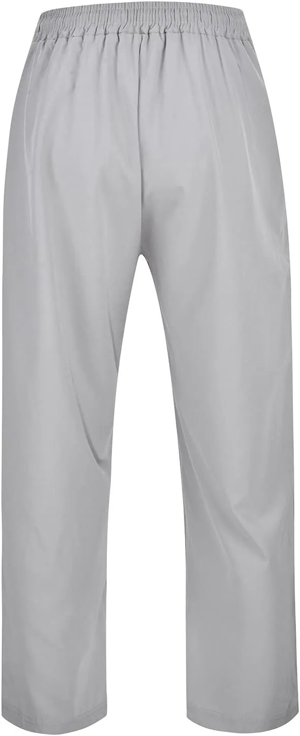 Mens Casual Lightweight Pants, Loose Stretch Elastic Waist Drawstring Workout Training Jogging Sweatpants Pants