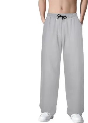 Mens Casual Lightweight Pants, Loose Stretch Elastic Waist Drawstring Workout Training Jogging Sweatpants Pants