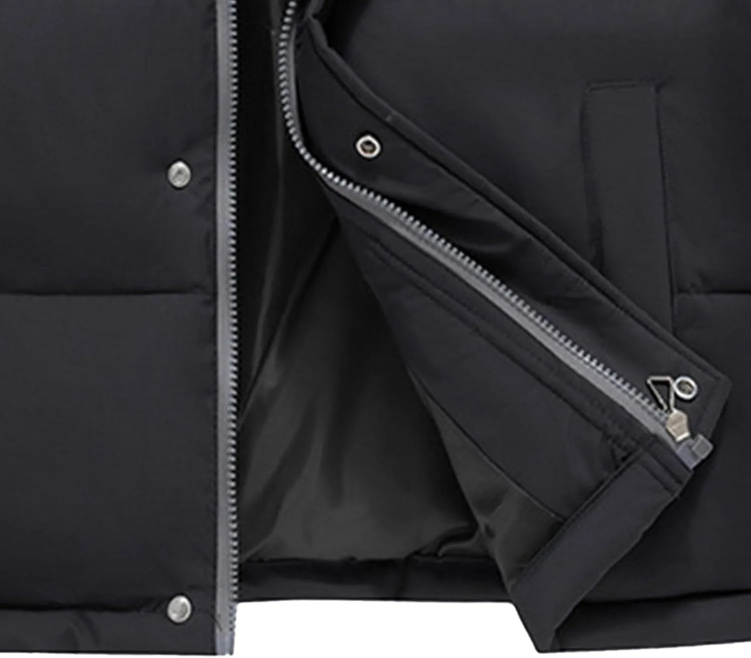 Men's Casual Quilted Vest Cotton Padded Stand Collar Thick Coats Outdoor Sleeveless Warm Winter Waistcoat