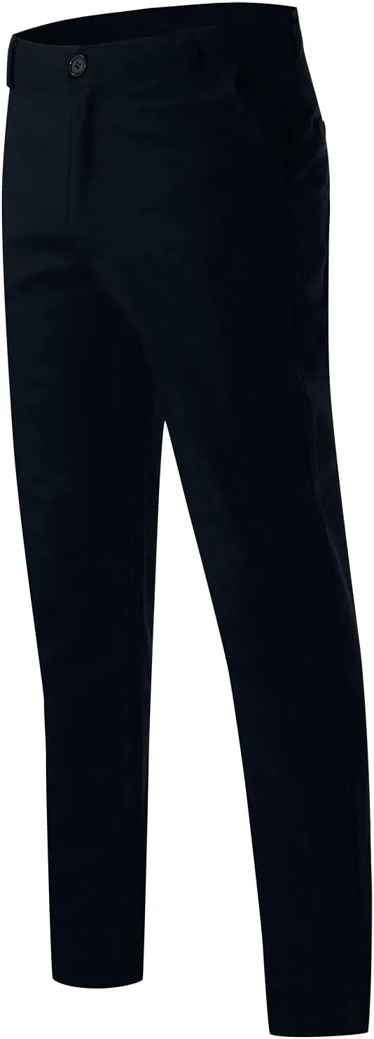 Men's Casual Slim Pants Solid Color Mid Trousers Fashion Joggers Sports Pants Hiking Trousers Gym Sweatpants