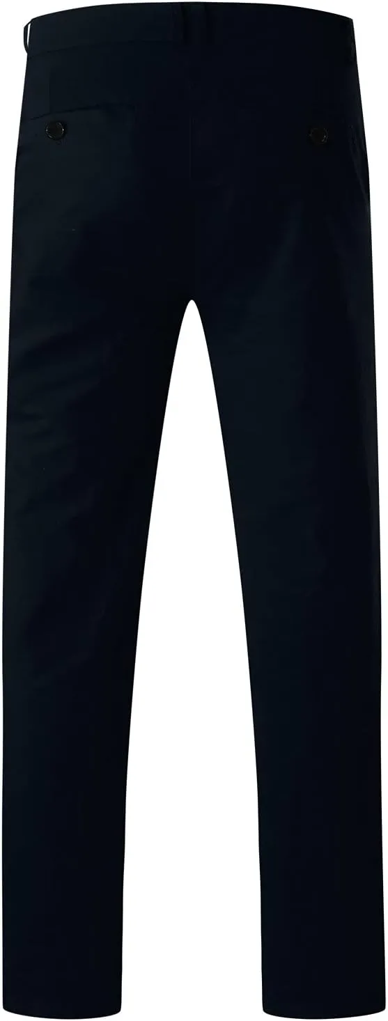 Men's Casual Slim Pants Solid Color Mid Trousers Fashion Joggers Sports Pants Hiking Trousers Gym Sweatpants