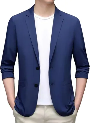 Men's Causal Suit Blazer Slim Fit Sport Jackets for Men Two Button Business Wedding Party Banquet