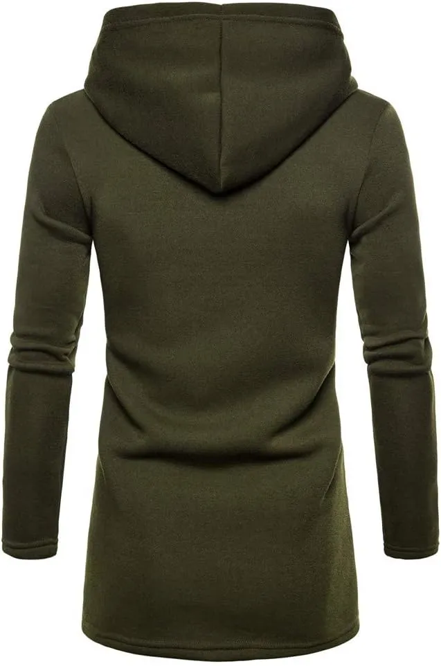 Men's Coat, FORUU Hooded Solid Zipper Trench Jacket Cardigan Long Sleeve Outwear Blouse