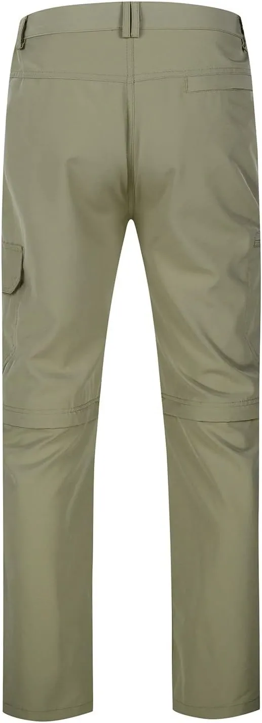 Men's Convertible Hiking Pants Lightweight Zip Off Breathable Cargo Pants for Outdoor Fishing Boy Outdoor Men Pants