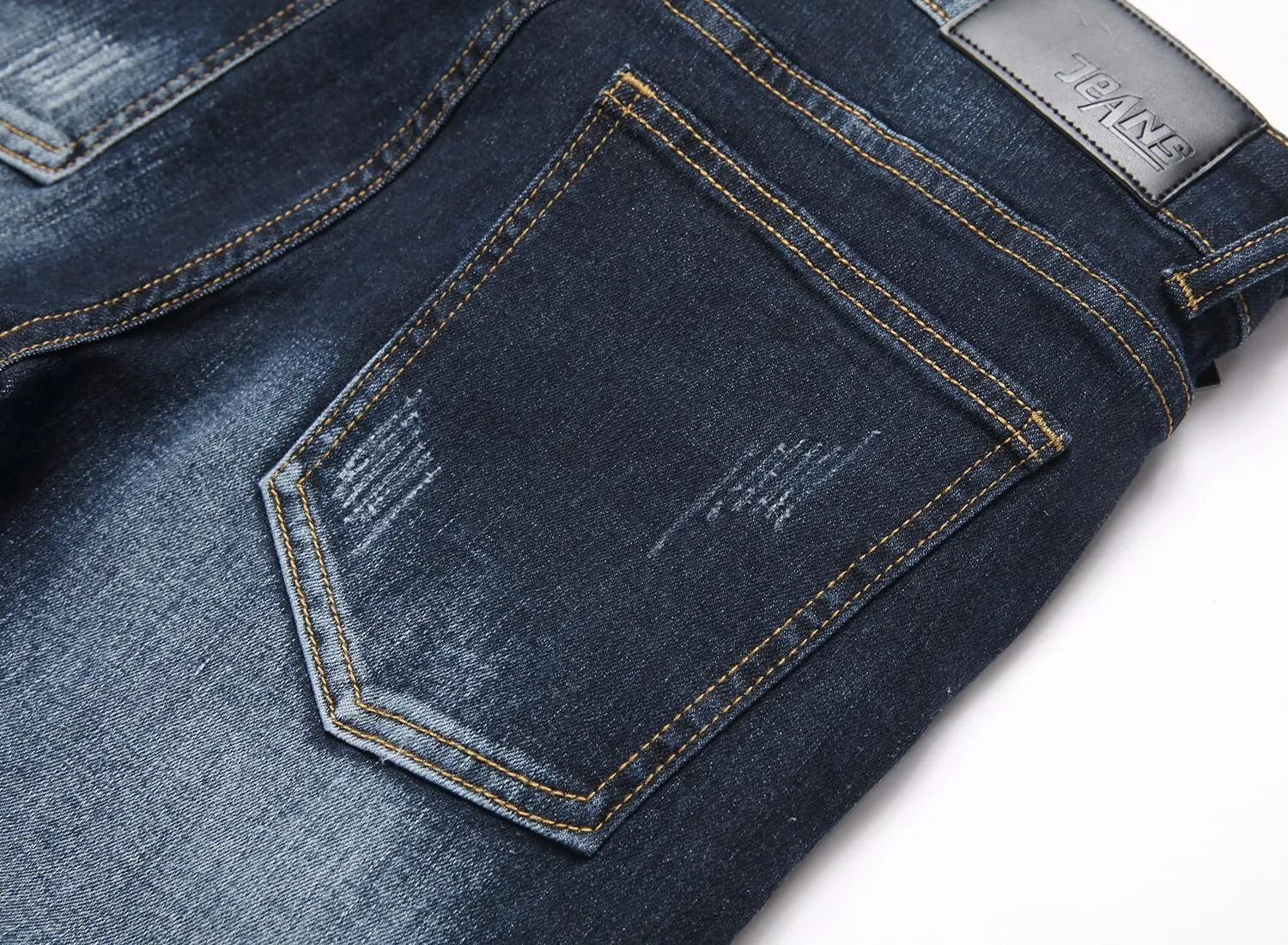 Men's Distressed Ripped Slim Fit Denim Jeans Pants