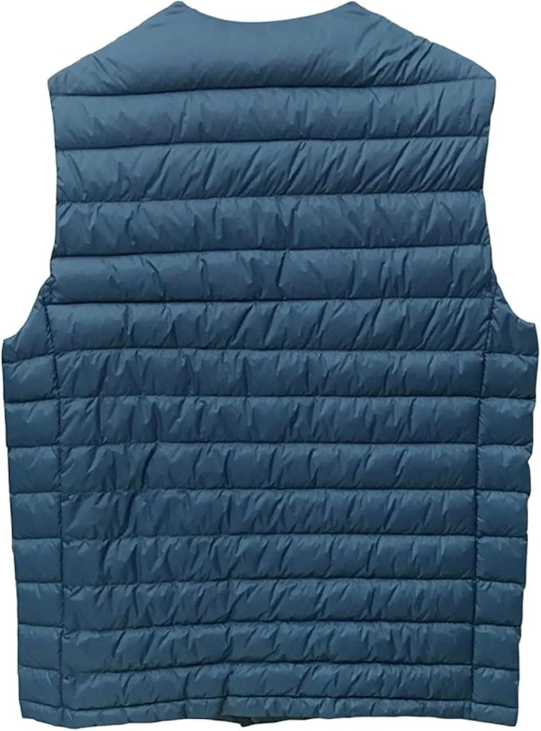 Men's Down Vest Male Collarless Lightweight Puffer Vest Man Winter Warm Quilted Sleeveless Jacket