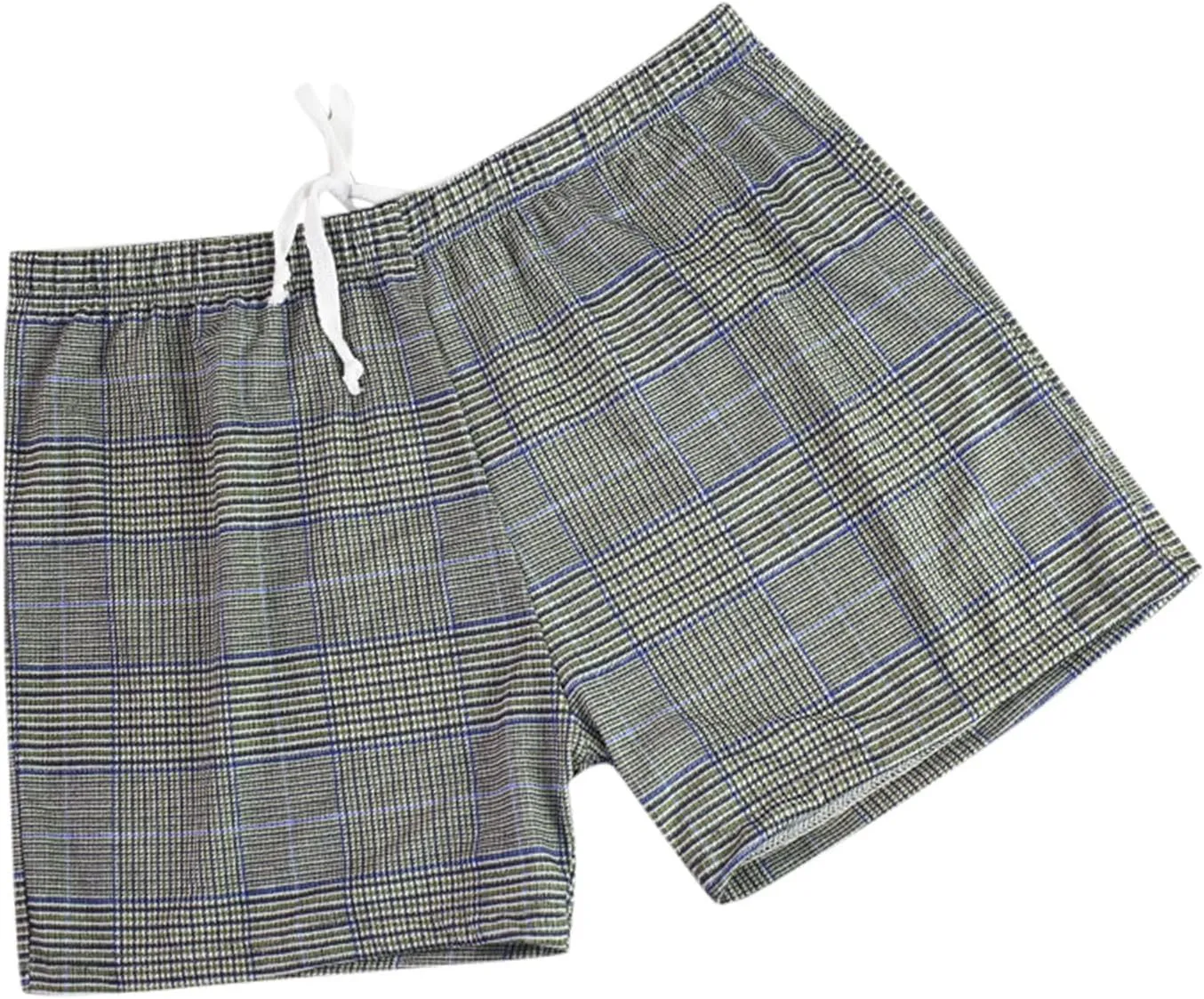 Men's Drawstring Cotton Boxer Short Breathable Mens Boxer, Loose Fit, Knit Boxer Briefs Short Leg Pouch Underpants