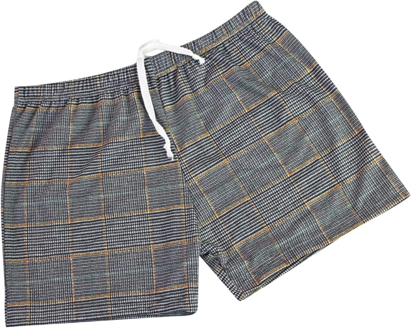 Men's Drawstring Cotton Boxer Short Breathable Mens Boxer, Loose Fit, Knit Boxer Briefs Short Leg Pouch Underpants