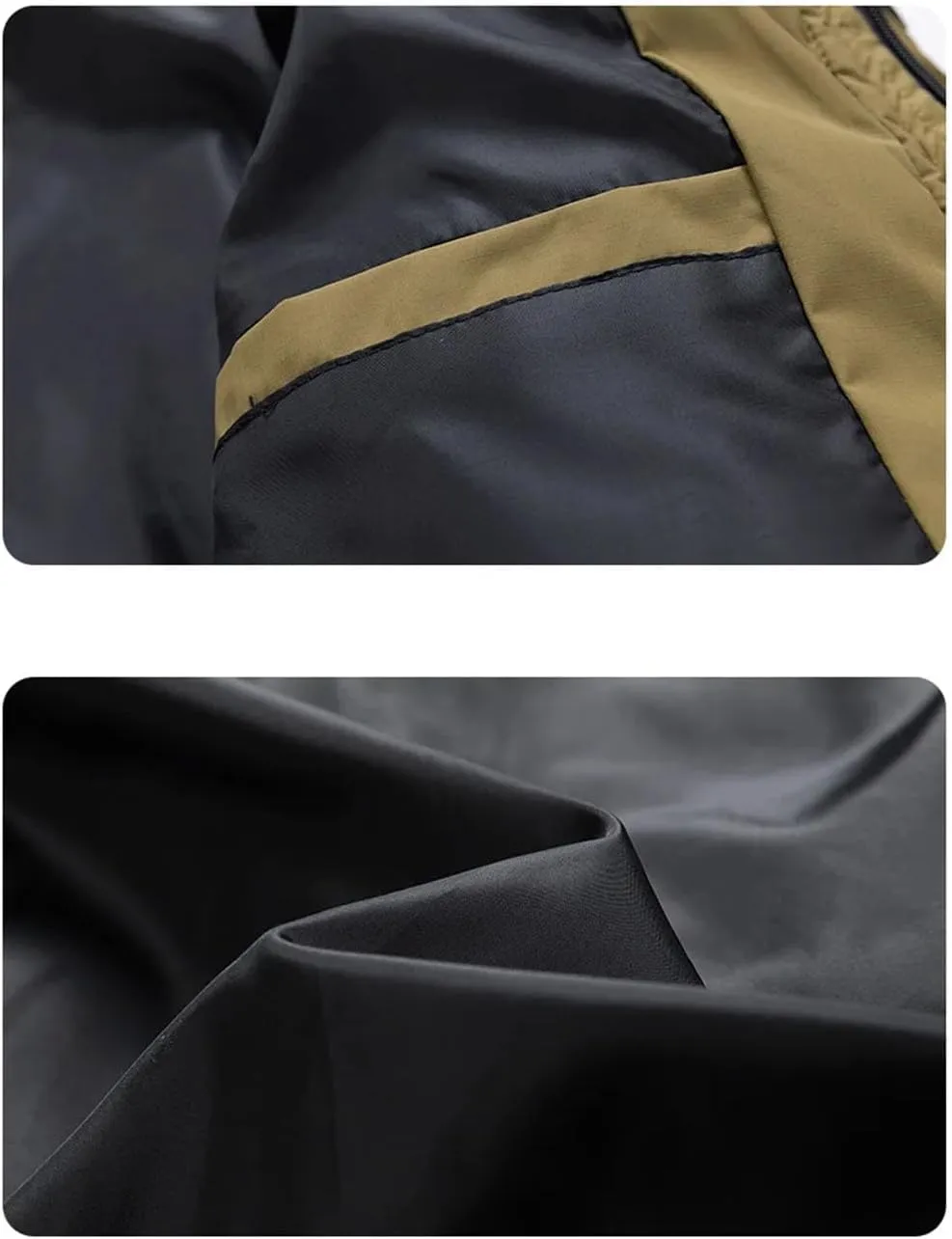 Men's Drawstring Stand-Up Solid Cotton-Padded Vintage Zipper Pockets Parka Coat