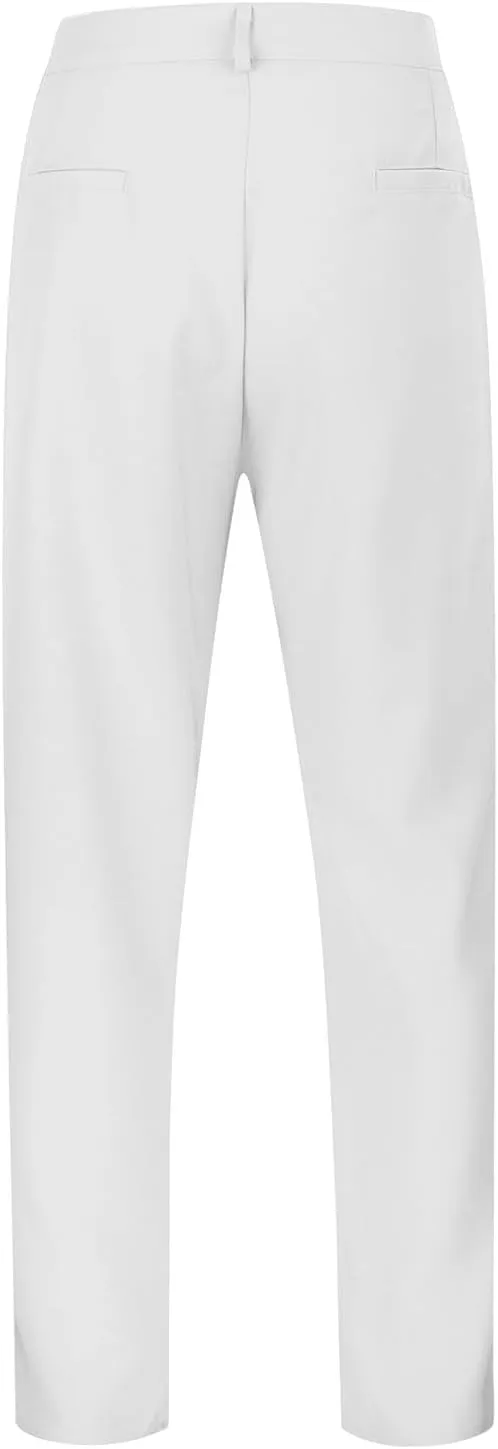 Mens Dress Pants Casual Business Formal Pants Breathable Comfy Wide Leg Trouser Loose Fit Wrinkle Free Work Trousers