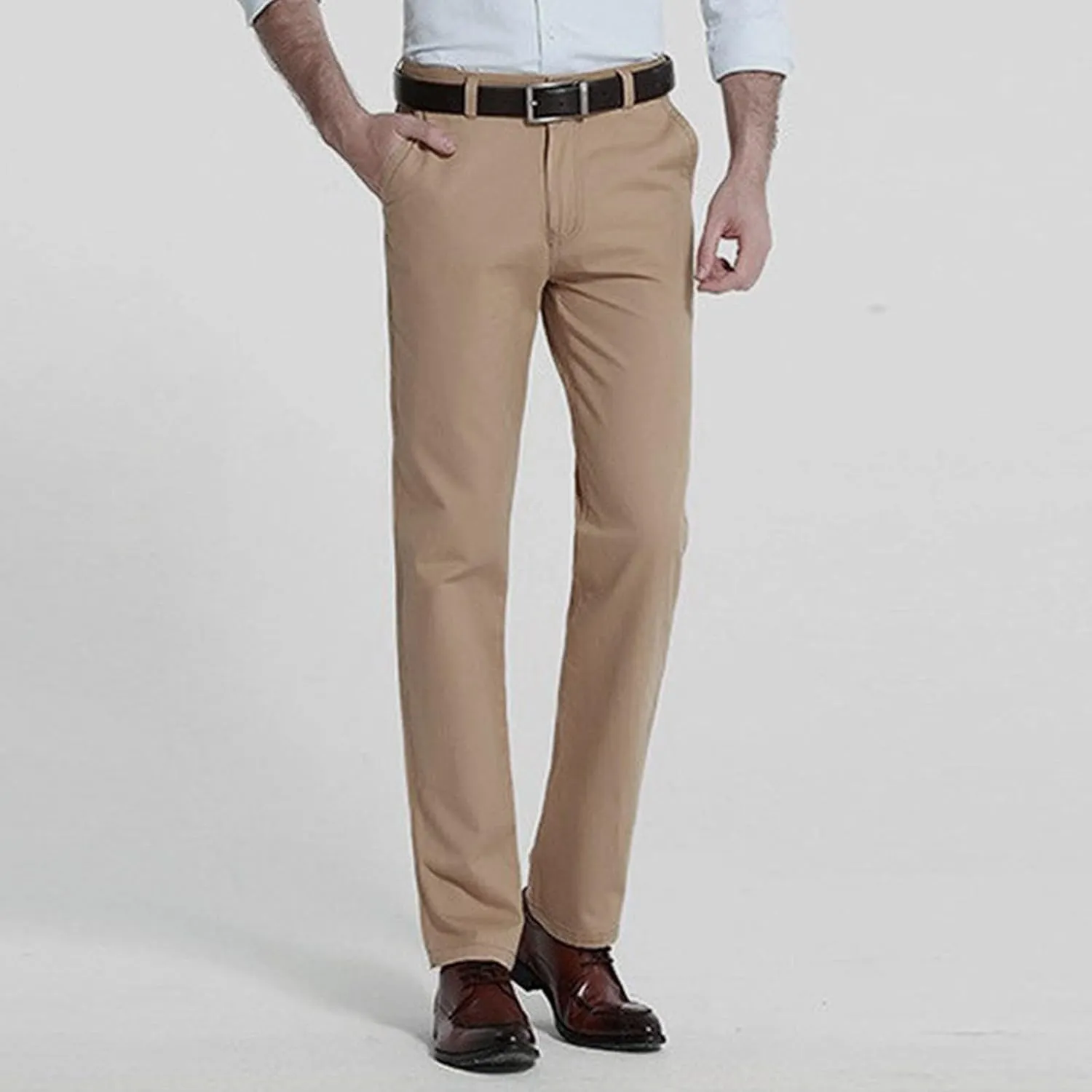 Men's Dress Pants Casual Cotton Pants Summer Casual Pants Men's Breathable Classic Business Casual Wedding Suit