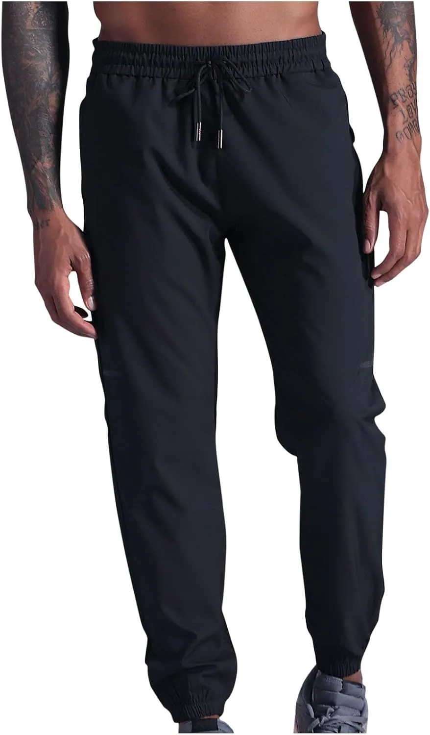 Men's Formal Dress Pants Slim Fit Straight Leg Business High Waist Office Work Pockets Professional