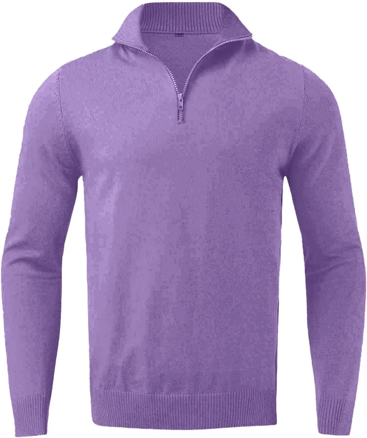 Mens Half Zip Pullover Sweater Casual Simple Bottom Sweater Warm Wool Knit Long Sleeve Coats Fashion Soft Sweatshirt