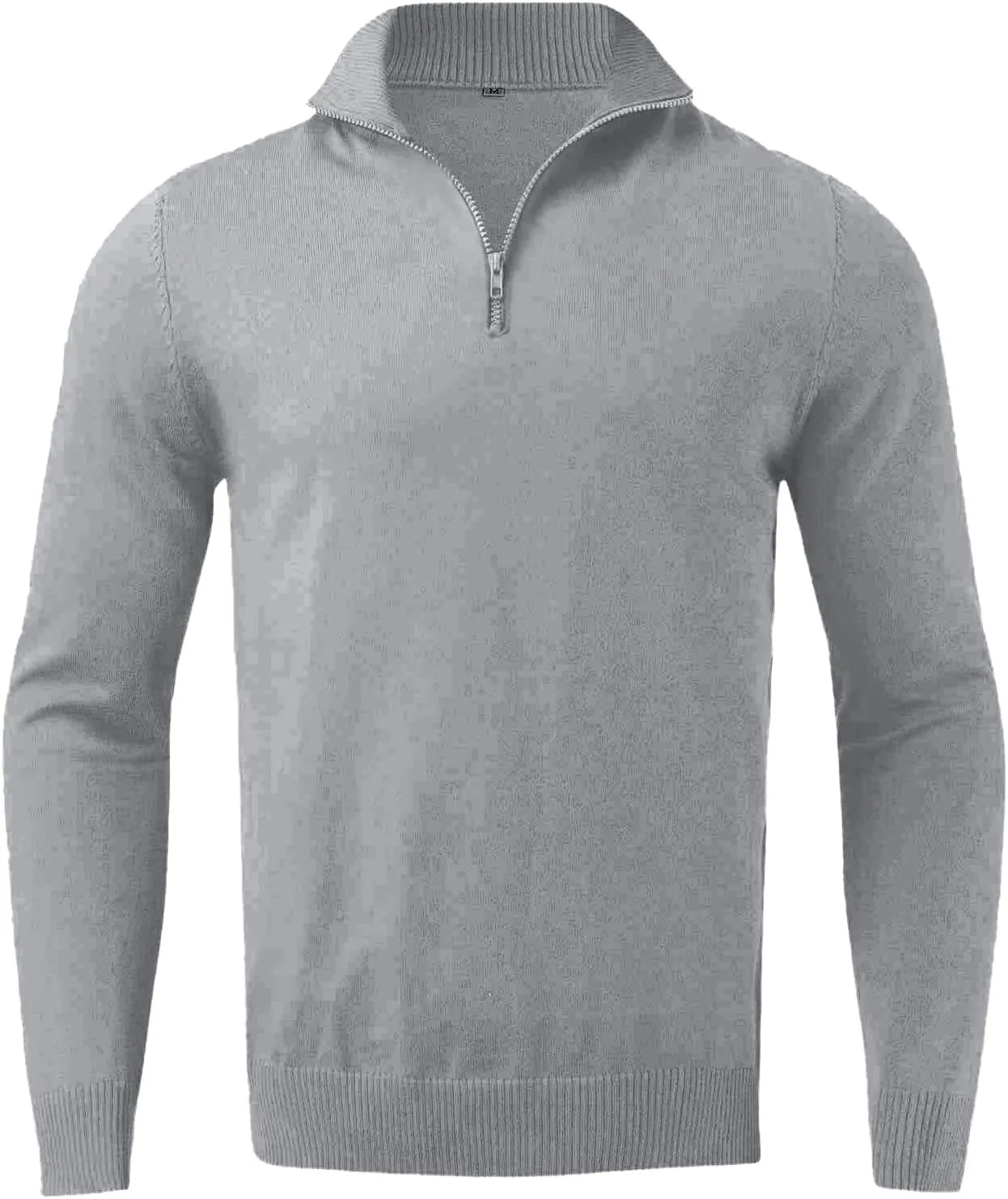 Mens Half Zip Pullover Sweater Casual Simple Bottom Sweater Warm Wool Knit Long Sleeve Coats Fashion Soft Sweatshirt