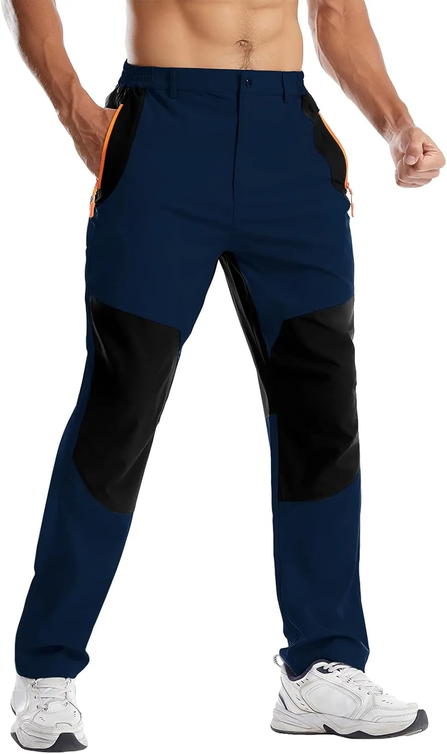 Men's Hiking Pants Lightweight Cargo Pants Quick Dry Water Resistant Outdoor Pants for Work Fishing Climbing