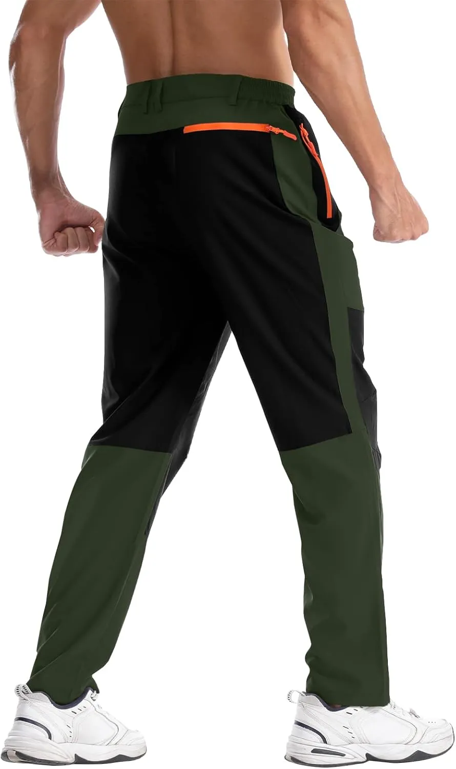 Men's Hiking Pants Lightweight Cargo Pants Quick Dry Water Resistant Outdoor Pants for Work Fishing Climbing