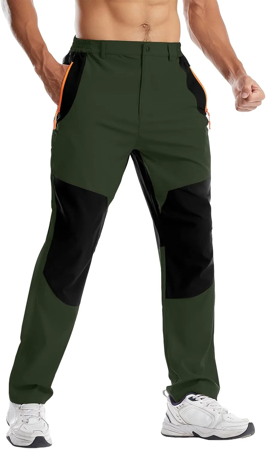 Men's Hiking Pants Lightweight Cargo Pants Quick Dry Water Resistant Outdoor Pants for Work Fishing Climbing