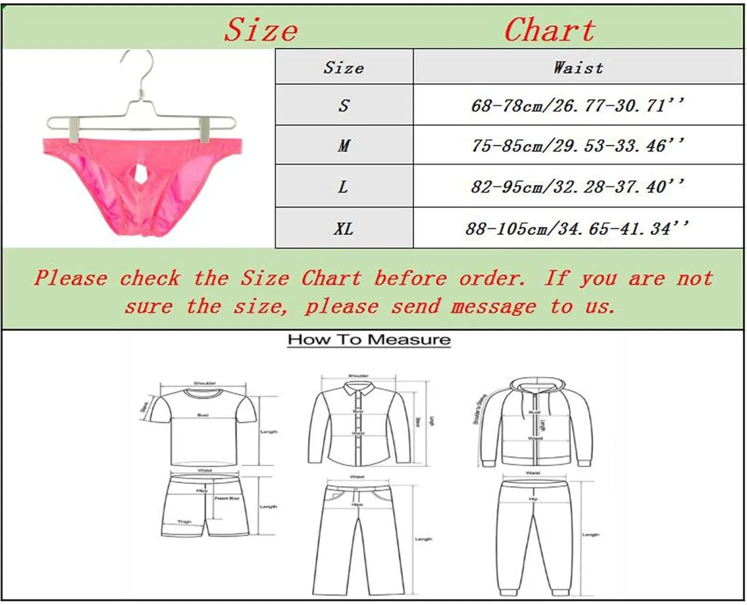 Mens Hole in Front Thongs Lingerie, Men's Bulge Enhancing Thong G-String Underwear Pouch Soft Stretch T-Back Mens Underwear