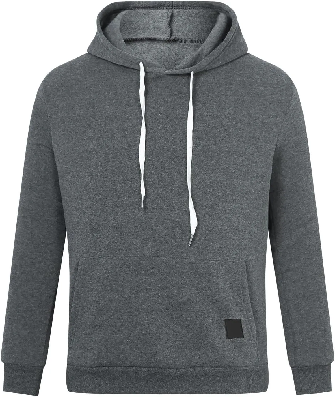 Mens Hoodies,Men's Slim Fit Long Sleeve Lightweight Zip-up Solid Hoodie with Kanga Pocket Hooded Sweatshirts Sweaters