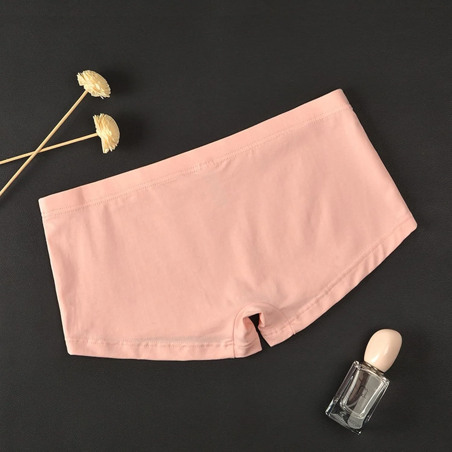 Men's Ice Silk Boxer Briefs Soft Stretch Breathable Sleep Underwear Low Rise Solid Panties