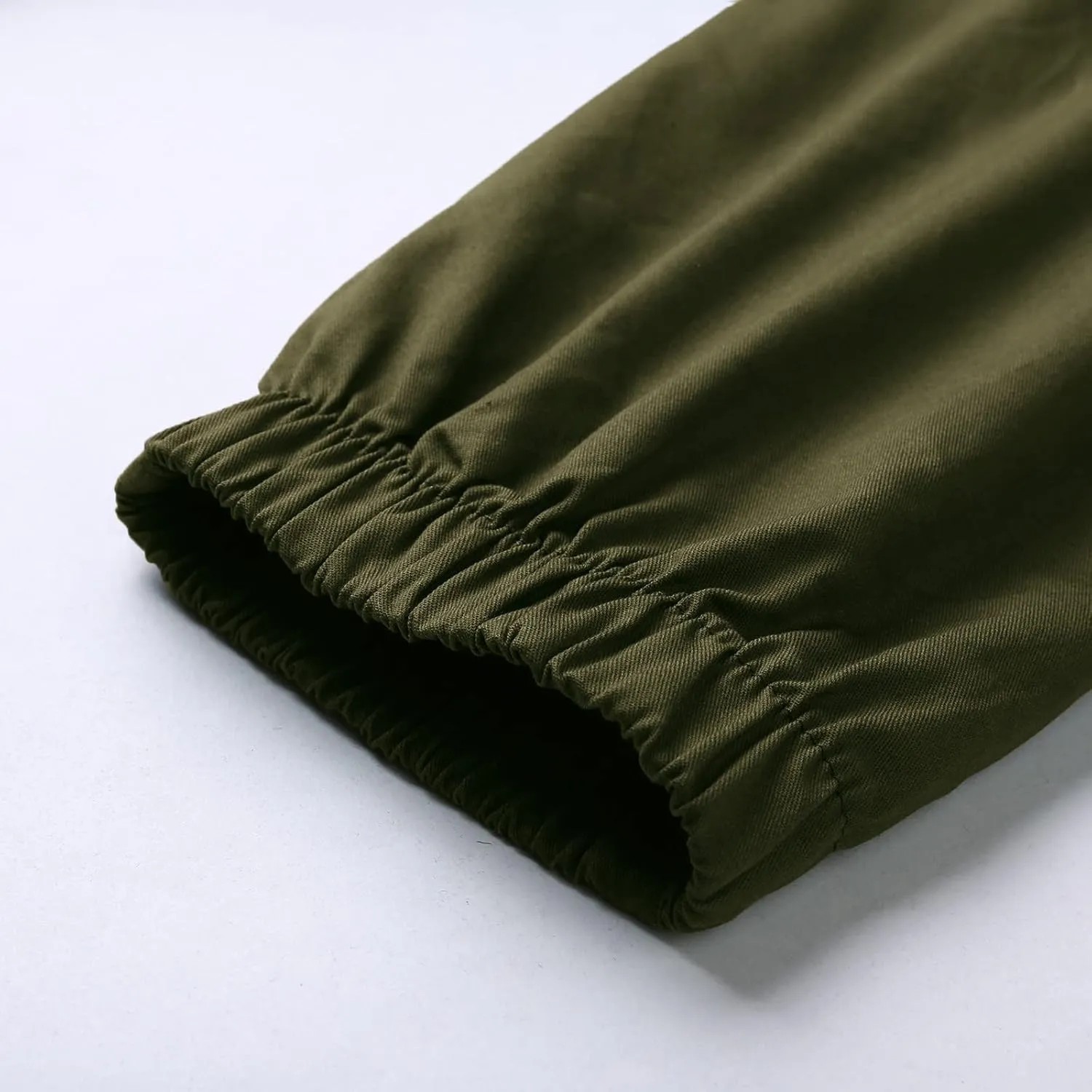 Men's Jogging Pants Cotton Fitness Drawstring Chino Cargo Pants Hiking Outdoor Twill Track Jogging Sweatpants Pants