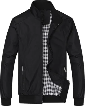 Men's Lightweight Softshell Coat Casual Field Windbreaker Coats Flight Bomber Outdoor Active Jacket