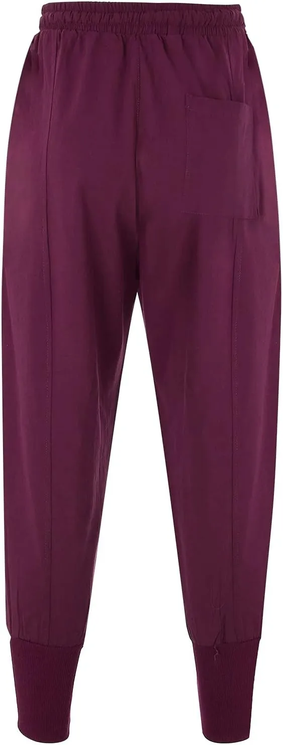 Mens Linen Drop Crotch Baggy Harem Pants Lightweight Loose Beach Drawstring Elastic Waist Yoga Trouser Hippie Joggers
