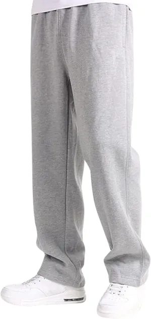 Men's Linen Harem Pants, Casual Loose Drawstring Elastic Waist Sweatpant, Outdoor Baggy Hiking Jogger Trousers Pockets