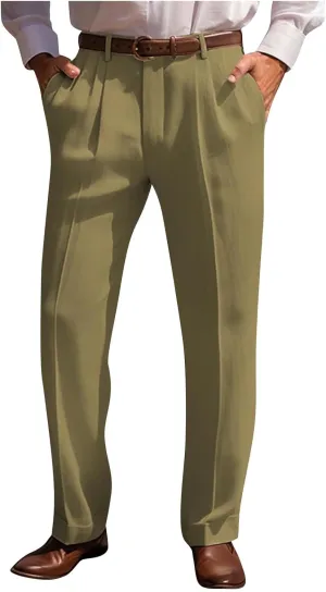 Mens Linen Pants Casual Basic Straight-Legs Lounge Breathable Trouser Fashion Lightweight Summer Workout Clothes 2025