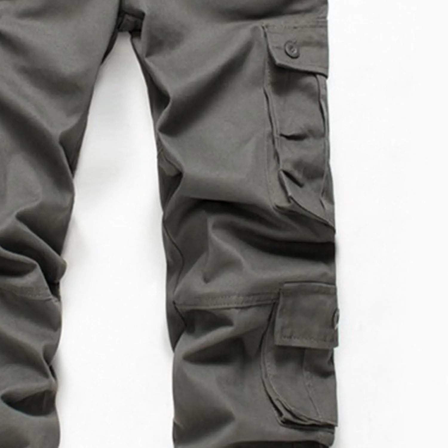 Mens Multi Pockets Cargo Pants Hiking Combat Work Outdoor Trousers Casual Slim Straight Fit Sweatpants