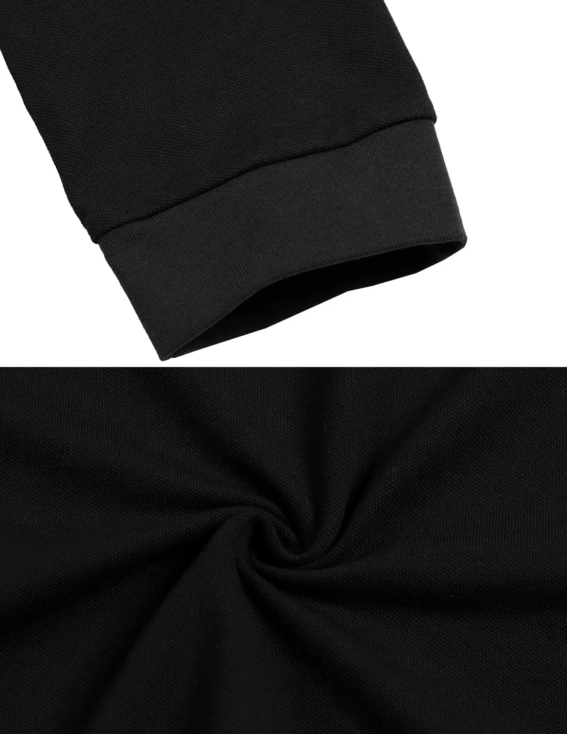 Men's Polo Shirt Long Sleeve Fashion Diagonal Strips Collar Classic Casual T-Shirt