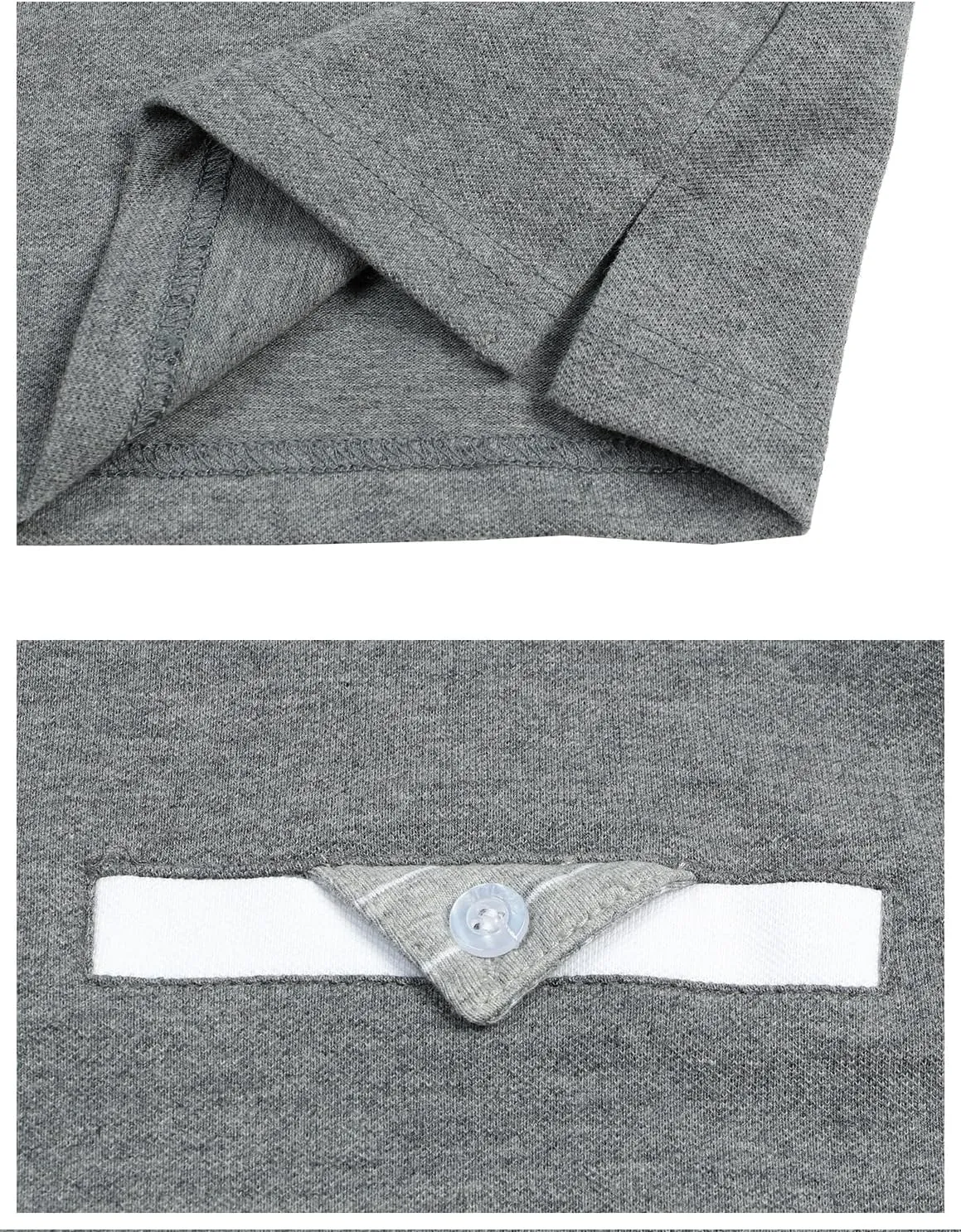 Men's Polo Shirt Long Sleeve Fashion Diagonal Strips Collar Classic Casual T-Shirt