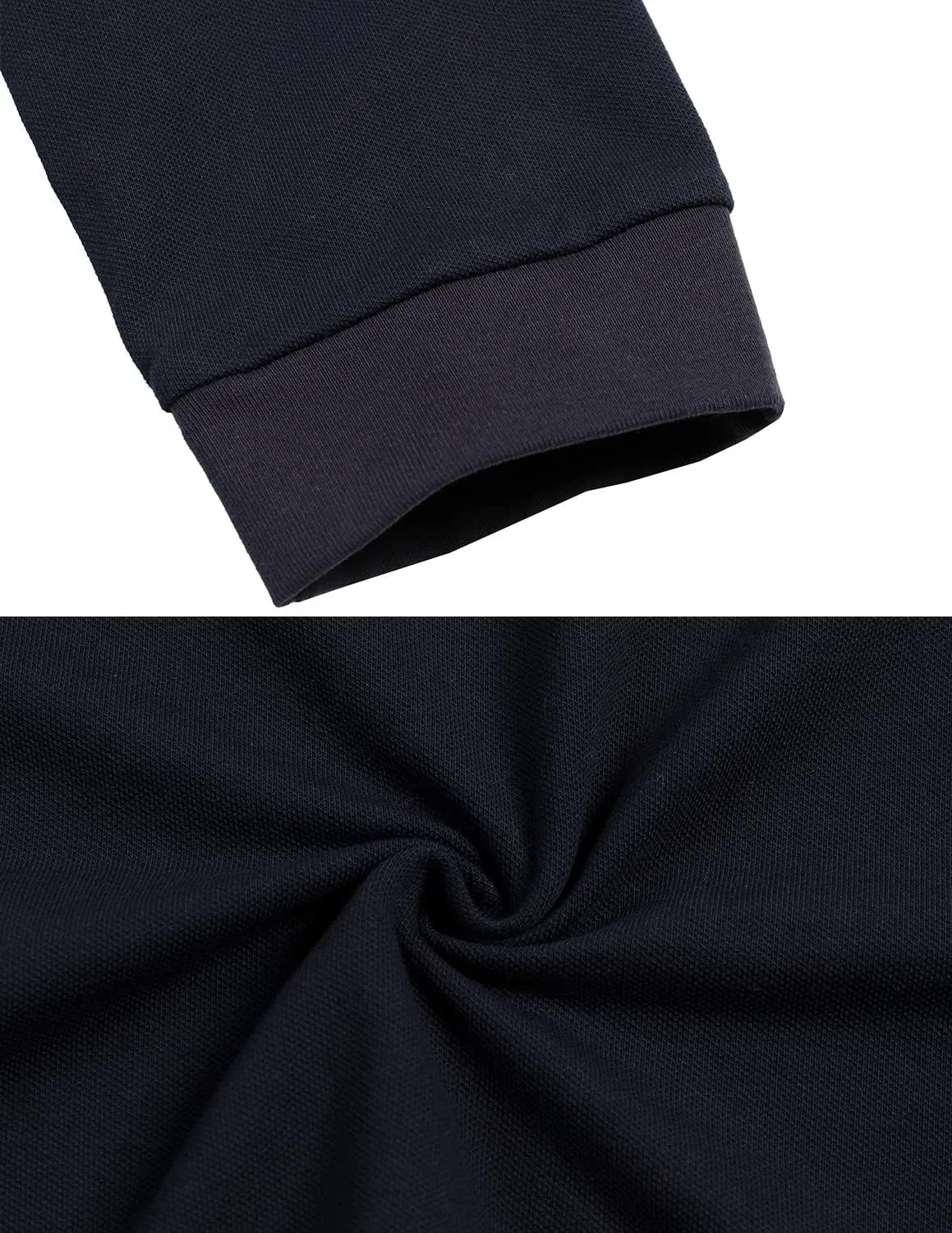 Men's Polo Shirt Long Sleeve Fashion Diagonal Strips Collar Classic Casual T-Shirt