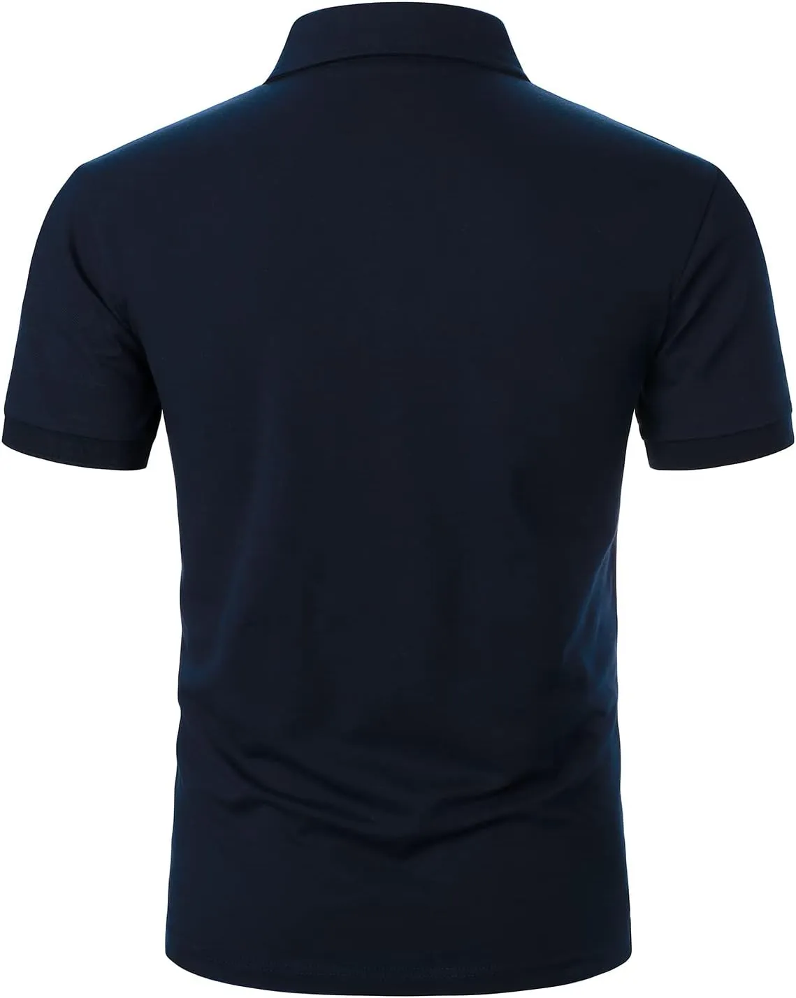 Men's Polo Shirt Short Sleeve Fashion Diagonal Strips Collar Classic Casual T-Shirt with Pocket