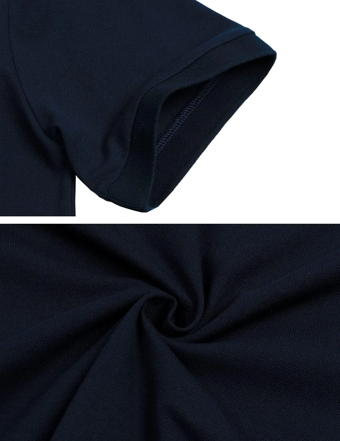 Men's Polo Shirt Short Sleeve Fashion Diagonal Strips Collar Classic Casual T-Shirt with Pocket