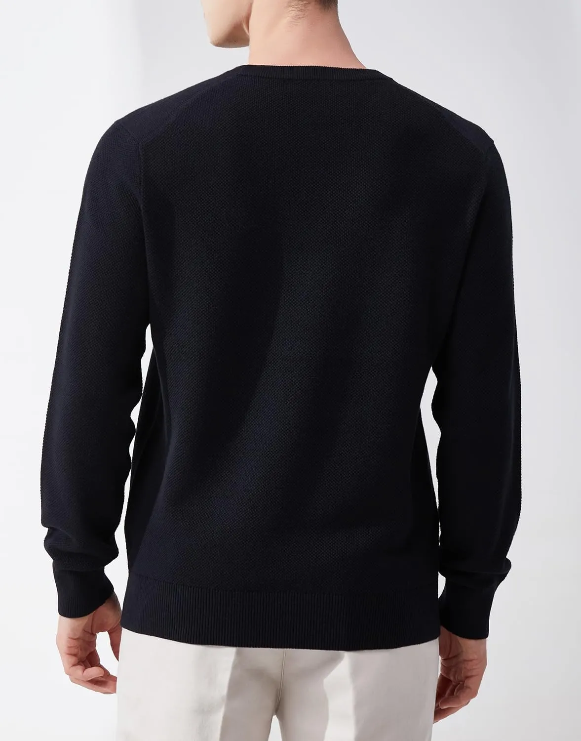 Men's Slim Fit Casual Long Sleeve Crewneck Pullover Sweater