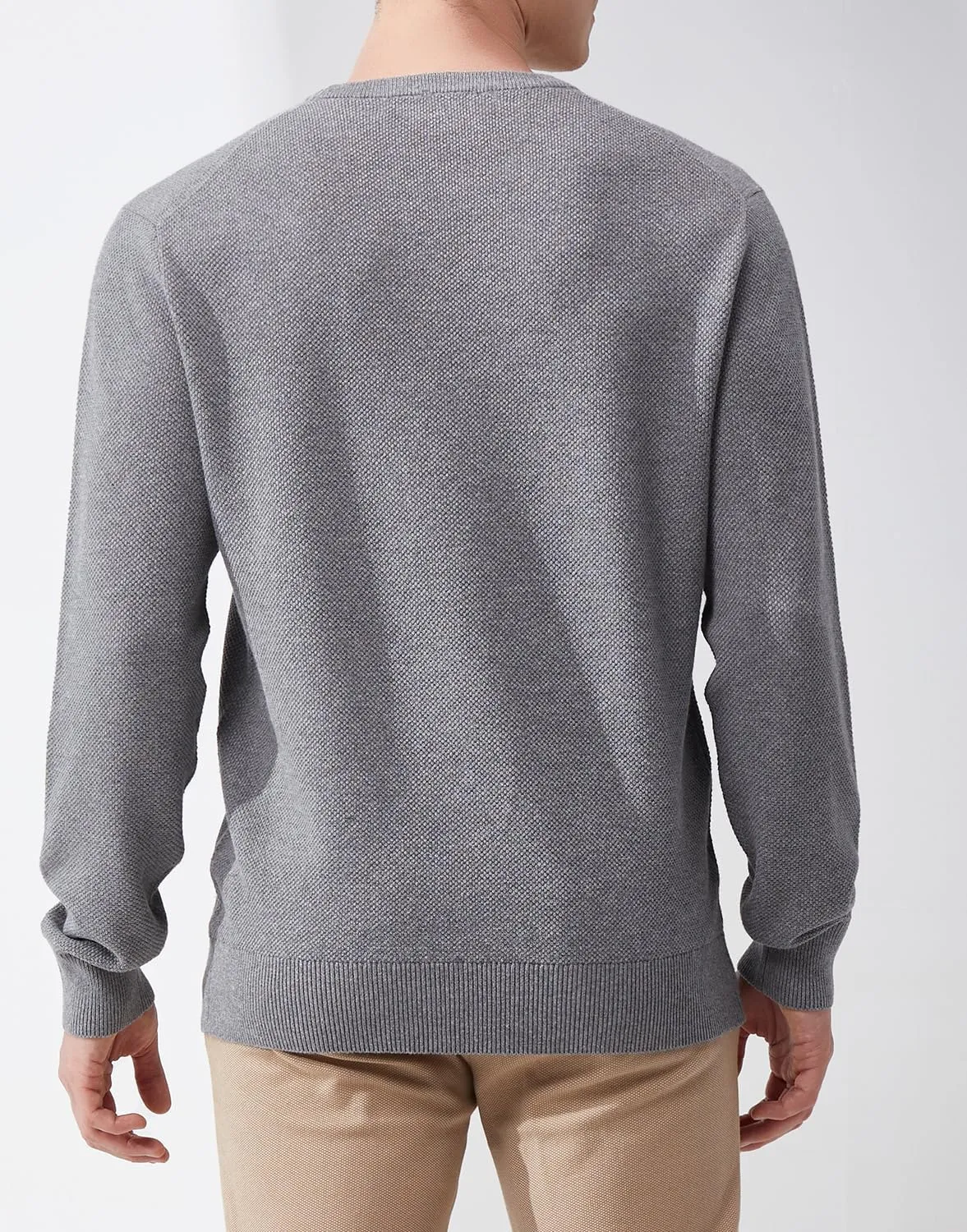 Men's Slim Fit Casual Long Sleeve Crewneck Pullover Sweater