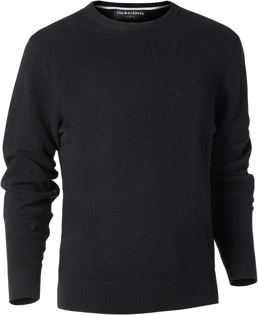 Men's Slim Fit Casual Long Sleeve Crewneck Pullover Sweater