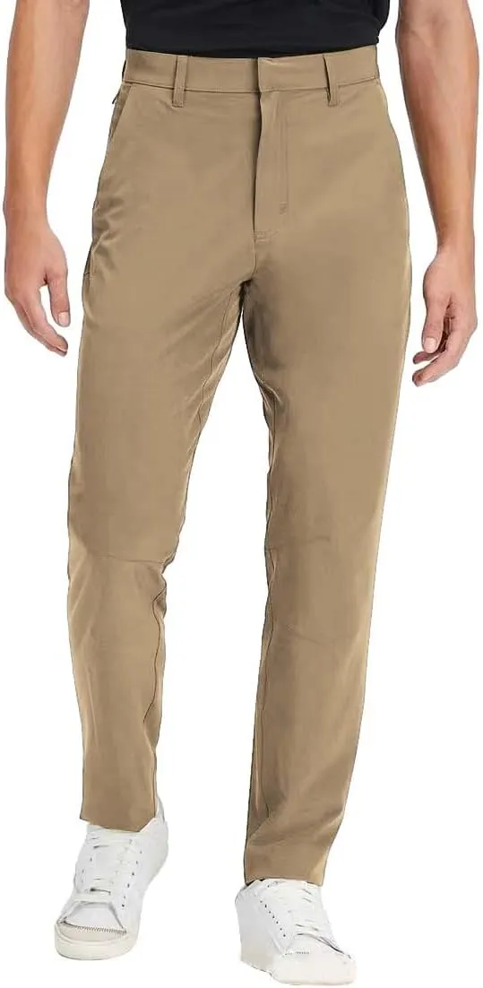 Mens Solid Color Suit Casual Pants Mid Waist Lightweight Slim Fit Fashion Business Pants Dressy Stylish Straight Skinny Pants