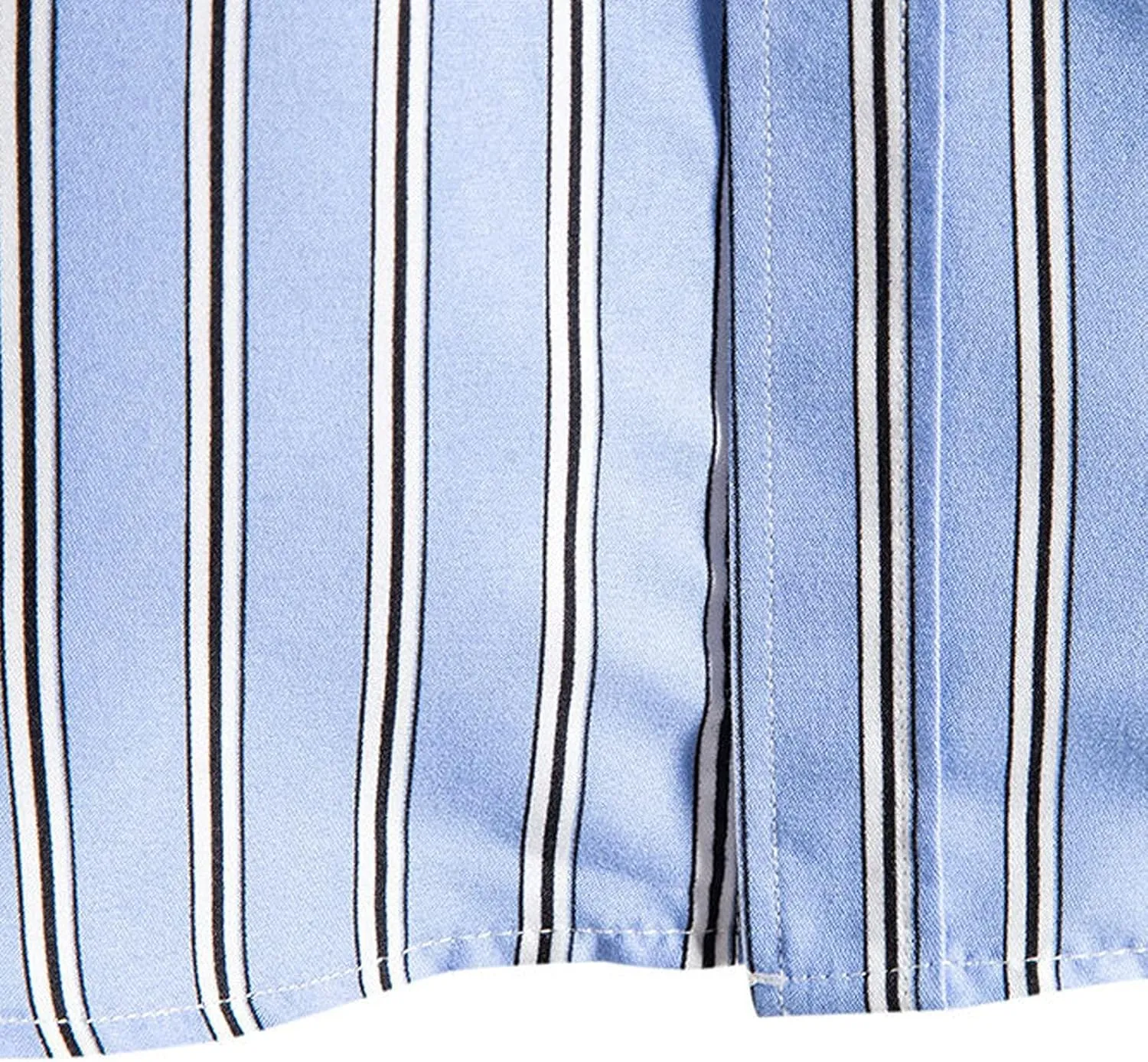 Men's Striped Shirts Button Down Beach Shirt Short Sleeve Hawaiian Shirt Tees Quick Dry Western Shirt 2025 Trendy