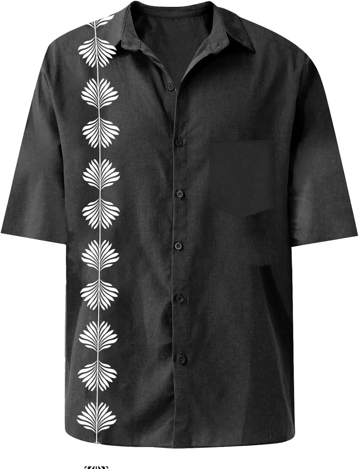 Mens Summer Beach Shirts Short Sleeved Shirt with Buttons Down Shirt Men's Beach Summer Shirt Button Up Shirt Men