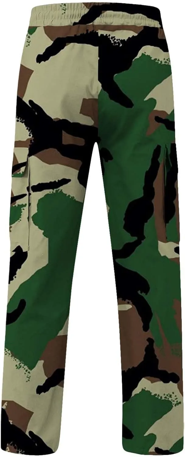 Men's Sweatpants Tapered Joggers Pants Drawstring Stretch Elastic Waist Tapered Pants Gym Running Workout Jogger Pant