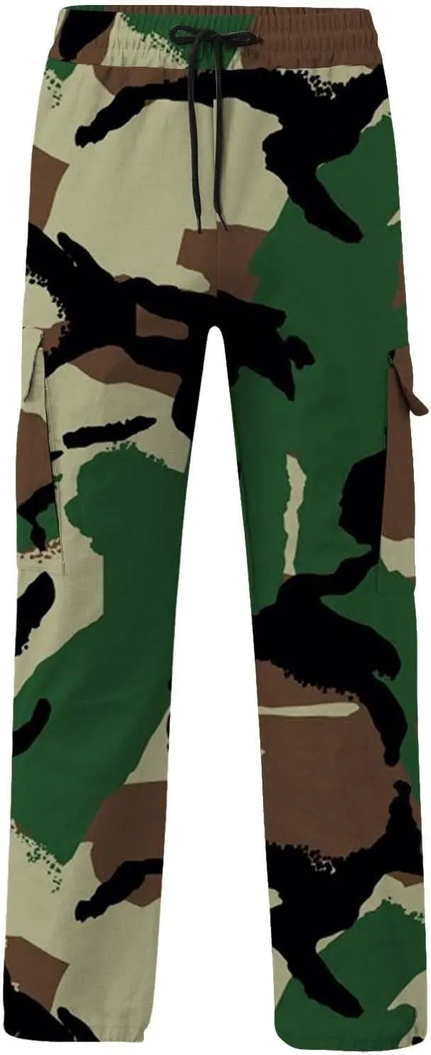 Men's Sweatpants Tapered Joggers Pants Drawstring Stretch Elastic Waist Tapered Pants Gym Running Workout Jogger Pant