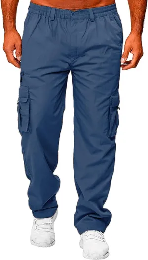 Men's Sweatpants Tapered Joggers Pants Drawstring Stretch Elastic Waist Tapered Pants Gym Running Workout Jogger Pant