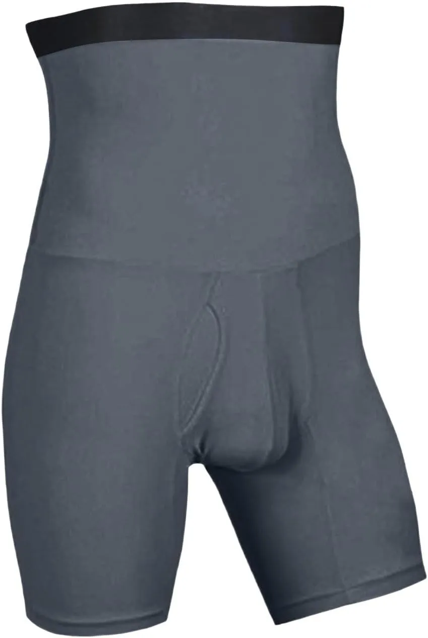 Men's Swim Trunks Plus Size Boxer Underwear 2 in 1 Solid Color High Stretch Panties Comfortable Breathable Briefs